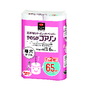 コープ　やわらかコアノンロールダブル６５ｍ×６ロール