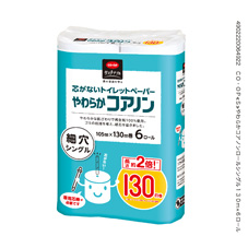 コープ　やわらかコアノンロールシングル１３０ｍ×６Ｒ