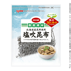 コープ　塩吹昆布　塩分３０％カット３０ｇ