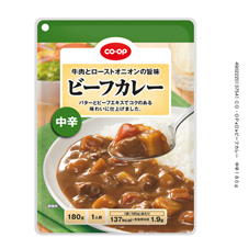 コープ　ビーフカレー中辛１８０ｇ