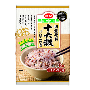 コープ　国産原料十六穀ごはんの素２５ｇＸ８袋