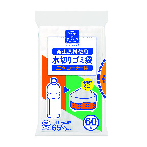 コープ　再生原料使用水切りゴミ袋３角コーナー用
