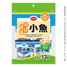 コープ　ぽりぽり小魚４．５ｇ×１３袋