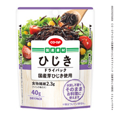 コープ　国産素材　ひじきドライパック　パウチ４０ｇ