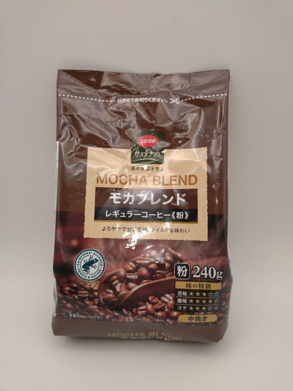コープ　モカブレンドレギュラーコーヒー袋２４０ｇ