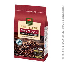 コープ　リッチブレンドレギュラーコーヒー袋２４０ｇ