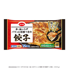 コープ　水・油いらずパリッと羽根つきの餃子１２個入