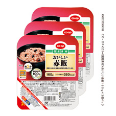 コープ　おいしい赤飯１６０ｇ×３