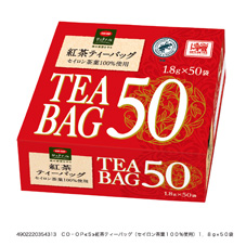 コープ　紅茶ティーバッグ　セイロン茶葉１００％使用１．８ｇ×５０袋