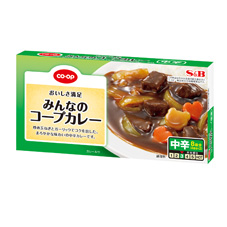 コープ　みんなのコープカレー中辛１４０ｇ