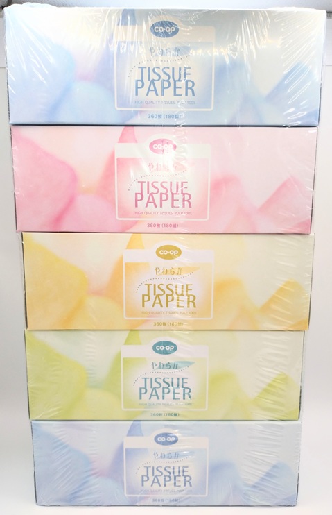 コープ　やわらかティシュ１８０ｗ×５ｐ